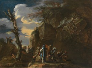 ポリクラテスの磔刑 作： Salvator Rosa