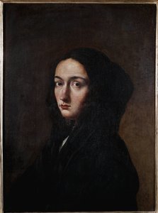 画家の妻ルクレツィアの肖像」（油彩・キャンバス 作： Salvator Rosa