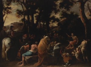 洗礼者ヨハネの説教 作： Salvator Rosa