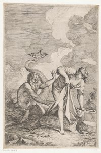 スキュラはグラウコスから逃げる 作： Salvator Rosa