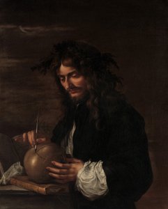 自画像、ca。 1647年。 作： Salvator Rosa