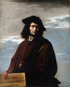自画像、1645年頃（キャンバスに油彩） 作： Salvator Rosa