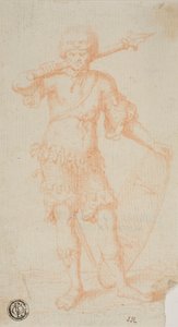 立っている戦士 作： Salvator Rosa