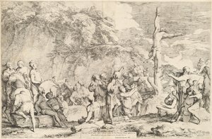 ポリクラテスの磔刑 作： Salvator Rosa