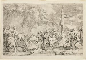 ポリクラテスの磔刑 作： Salvator Rosa