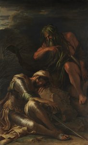 アエネアスの夢、1660-65年。 作： Salvator Rosa
