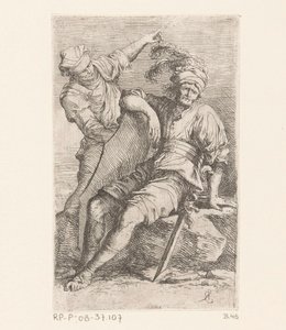 二人の兵士 小さな人物（シリーズタイトル） フィギュア（連載タイトル） 作： Salvator Rosa