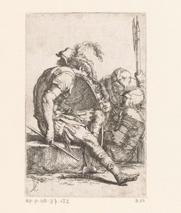 4 人の兵士 小さな人物（シリーズタイトル） フィギュア（連載タイトル） 作： Salvator Rosa