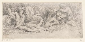 壷を持った五河神 トリトンと川の神々（シリーズタイトル） 作： Salvator Rosa