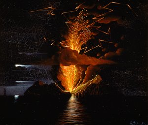 キングフェルディナンド島、1831年頃（キャンバスに油彩） 作： Salvatore Fergola