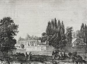 Lazienki Palace, Varsova, Puola, Salvatore Puglian litografia Poliorama Pittorescosta, n:o 48, 9.7. 作： Salvatore Puglia