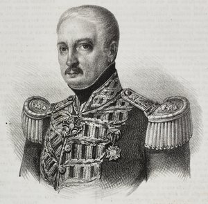 Retrato do marechal Francesco Maria Tanchi (1773-1843), litografia de Salvatore Puglia de Poliorama Pittoresco, n 46, 24 de junho 作： Salvatore Puglia