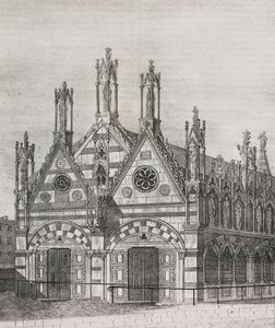 Vista da Igreja de Santa Maria della Spina em Pisa, Toscana, Itália, litografia de Salvatore Puglia de Poliorama Pittoresco, n 34, 29 de março 作： Salvatore Puglia
