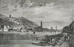 View of Heidelberg, Germany, lithograph by Salvatore Puglia from Poliorama Pittoresco, n 28, February 19   1458075   ja       japanese Successfully Translated  Original: In Lord Yarboroughs Grounds, Appuldurcombe Translat: In Lord Yarborough