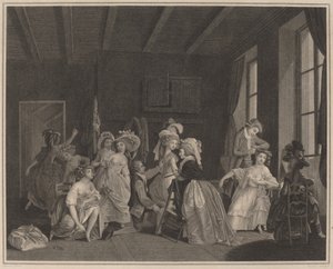 バレエの準備 作： Salvatore Tresca after Nicolas Lavreince