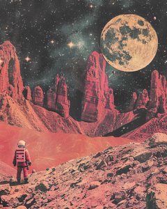 宇宙飛行士 赤い惑星