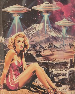 レトロ・デザート UFO 侵攻