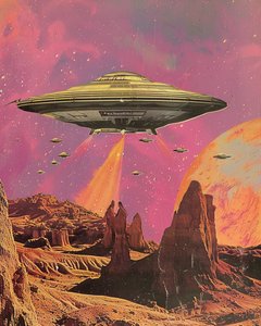 レトロSFの砂漠の惑星