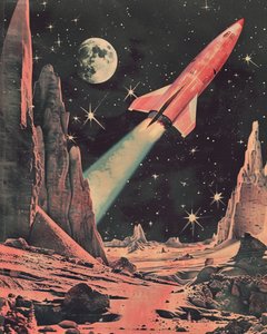 レトロな宇宙アドベンチャー