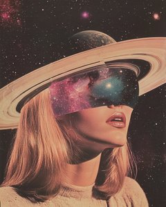 シュールな宇宙の女