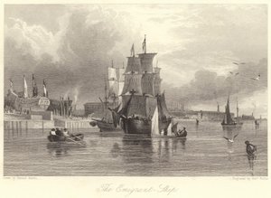 The Emigrant, Ship (Engraving) 作： Samuel (after) Austin