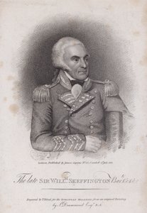 サー・ウィリアム・スケフィントン（1742-1815）レスターシャー・ヨーマンリー大佐（エングレーヴィング 作： Samuel (after) Drummond