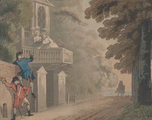 スケーリングの芸術、1792年。 作： Samuel Alken