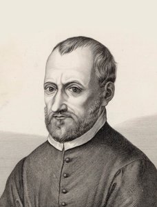 作曲家ジョヴァンニ・ピエルルイジ・ダ・パレストリーナ（1526-1594）の肖像。 作： Samuel Amsler