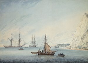シェイクスピアの崖からの出荷、1806 作： Samuel Atkins