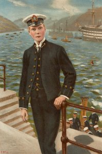 海軍士官候補生としてのプリンス・オブ・ウェールズ、エドワード 作： Samuel Begg