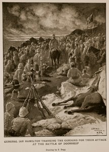 イアンハミルトン将軍はゴードンにドーンコップの戦いでの攻撃を感謝 作： Samuel Begg