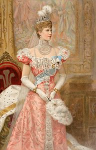 ウェールズ王女殿下、1902年の「The Illustrated London News」より 作： Samuel Begg