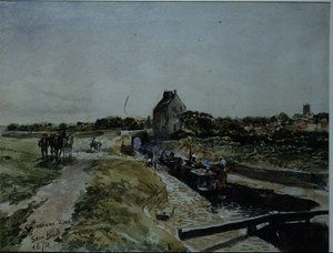 Keynsham Lock 作： Samuel Bough