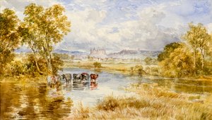 風景、1860年頃（水彩） 作： Samuel Bough