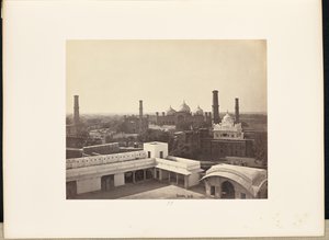 ラホール、フォート内の宮殿からの眺め 作： Samuel Bourne