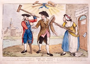 「火星と金星、またはセシル卿の懲らしめ」、1784年 作： Samuel Collings