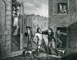 ブラインド乞食の帽子「ウィットの雑誌」1784 作： Samuel Collings