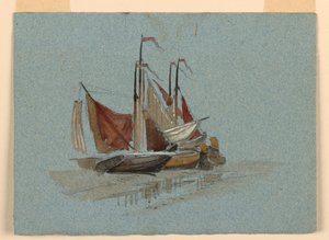 漁師の帆船 作： Samuel Colman