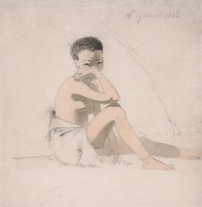 Korah tyttö istuu 作： Samuel Daniell
