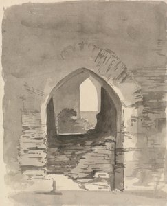 廃墟の建物へのアーチ型の入り口 作： Samuel Davis