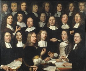 ドルドレヒトのミントマスターの集合写真 作： Samuel van Hoogstraten