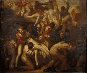 ホレイショ・ネルソンの死 作： Samuel Drummond
