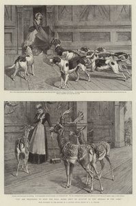 公園の動物たちのために、ホールのドアを閉めておいてください」（リトグラフ 作： Samuel Edmund (after) Waller