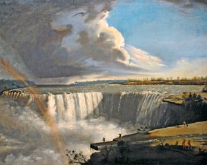 テーブルロックからのナイアガラの滝、1835 作： Samuel Finley Breese Morse