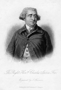 チャールズジェームズフォックス1749〜1806年、ホイッグ党の政治家、19世紀。 作： Samuel Freeman