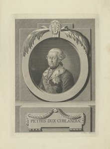 ピーター・フォン・ビロン 1724-1800年、クールラント・セミガリア公、1781年。