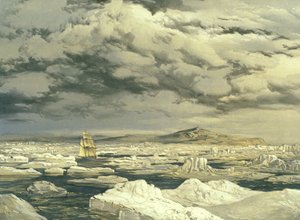 1850年9月6日、HMS調査官による最初の土地発見、E。ウォーカー、1854年