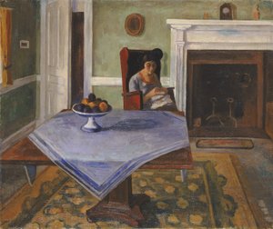 ファーム インテリア、カリフォルニア州。 1924年。 作： Samuel Halpert