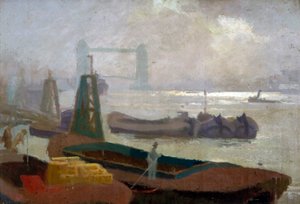 「ブリュワーズ キーの近く」、1930 年頃 作： Samuel Harry Hancock