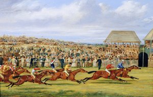 1862ダービーのフィニッシュ、1862（ペアについては451912を参照） 作： Samuel Henry Alken